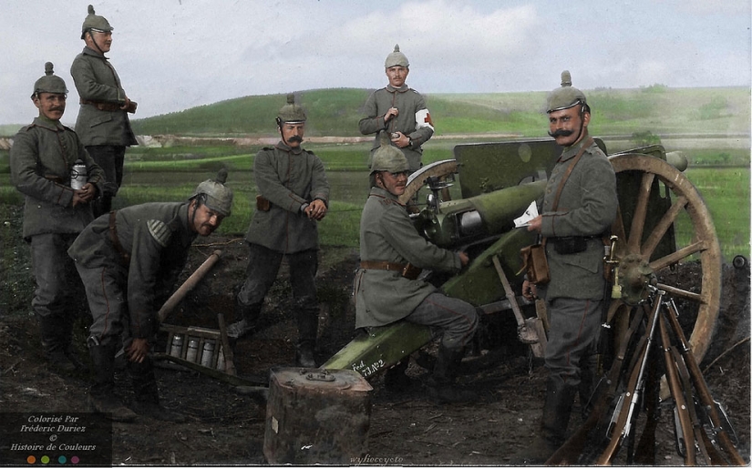 Color images of the First world war, which made like yesterday