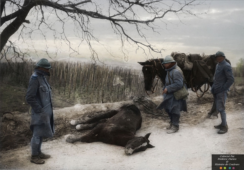 Color images of the First world war, which made like yesterday