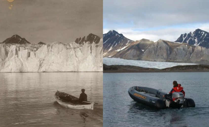 Como el deshielo del Ártico: una impresionante comparación de fotografías del siglo XX y moderno