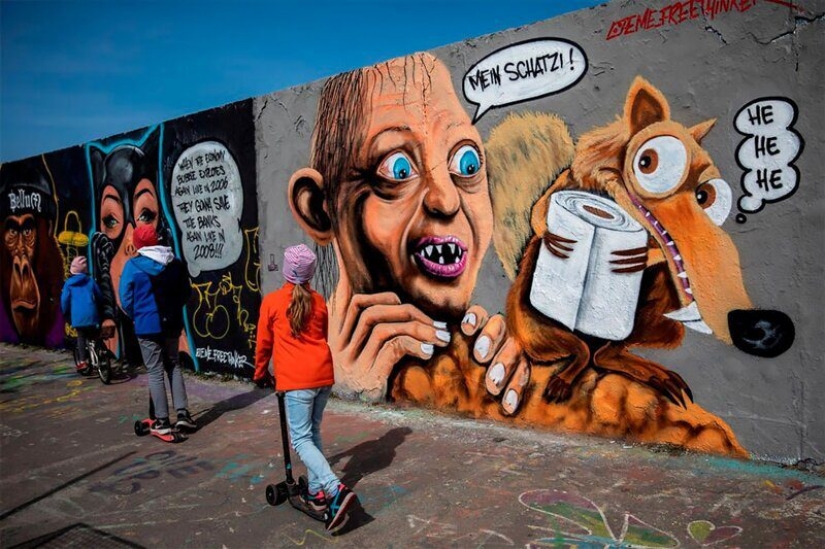 Coronavirus en las calles de el mundo: 17 obras de arte de la calle sobre el tema CoVid-19