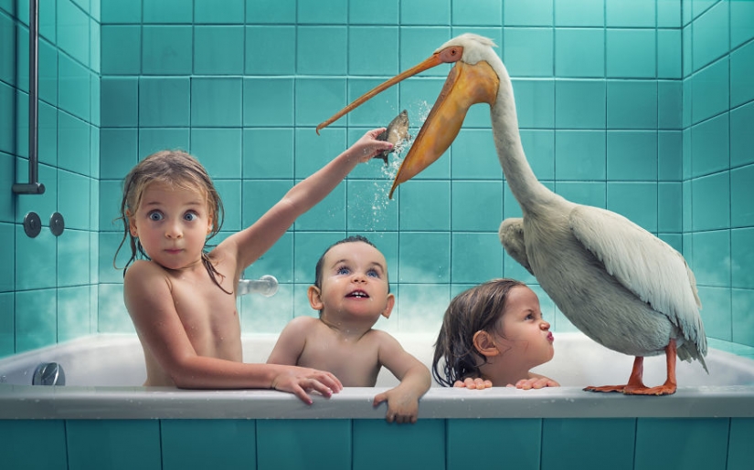 Creative dad creates fantastic photo manipulations with his children