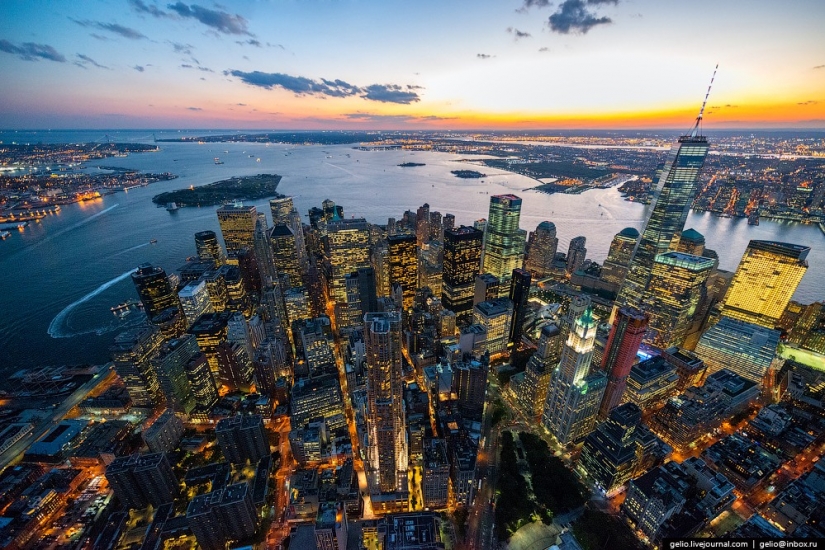 De nueva York a partir de la altura de vuelo de los pájaros