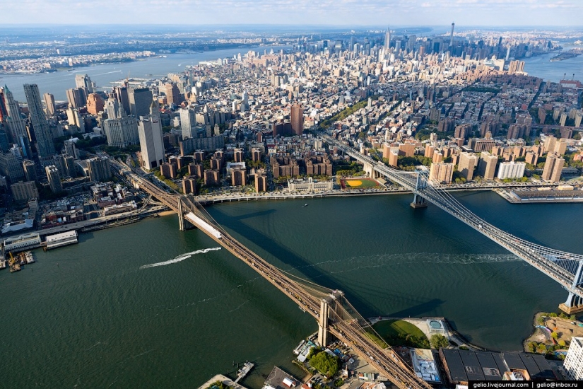 De nueva York a partir de la altura de vuelo de los pájaros