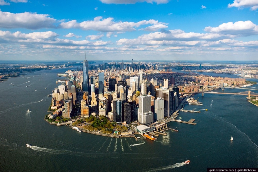 De nueva York a partir de la altura de vuelo de los pájaros