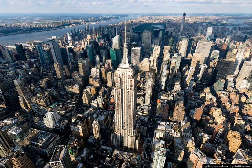 De nueva York a partir de la altura de vuelo de los pájaros