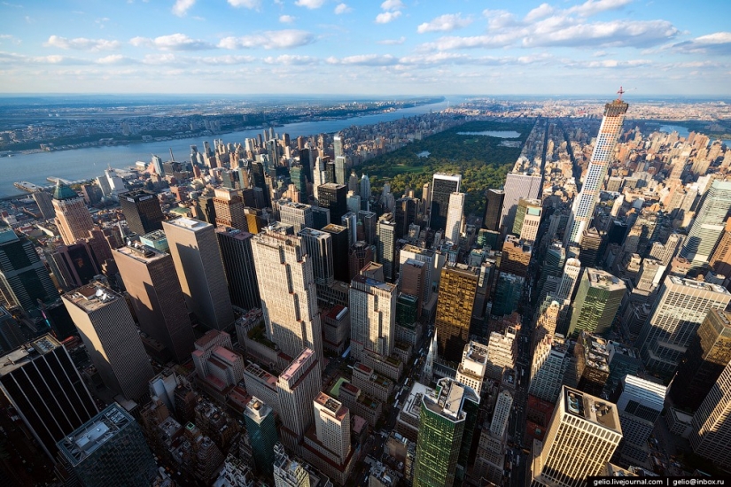 De nueva York a partir de la altura de vuelo de los pájaros