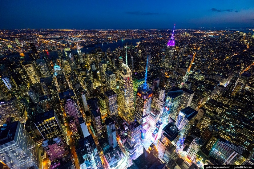 De nueva York a partir de la altura de vuelo de los pájaros