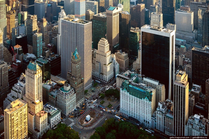 De nueva York a partir de la altura de vuelo de los pájaros