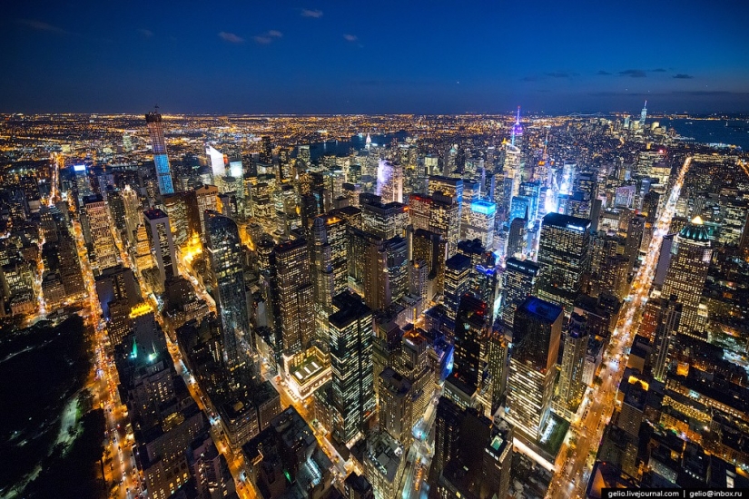 De nueva York a partir de la altura de vuelo de los pájaros