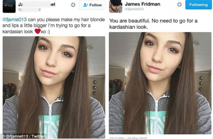 Designer trolls pictures of vain and selfish people