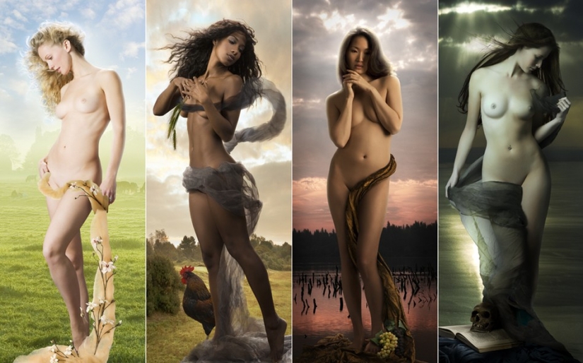 Desnudo: increíblemente sensuales imágenes de niñas en una serie de fotografías artísticas