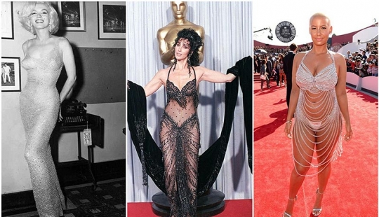 "Desnudo" vestidos de las estrellas: la mayoría de los extravagantes atuendos de las celebridades en la historia, desde Marilyn Monroe y Barbra Streisand a beyoncé y Madonna "Desnudo" vestidos de las estrellas: la mayoría de los extravagantes atuendos de las celebridades en la historia, desde Marilyn Monroe y Barbra Streisand a beyoncé y Madonna