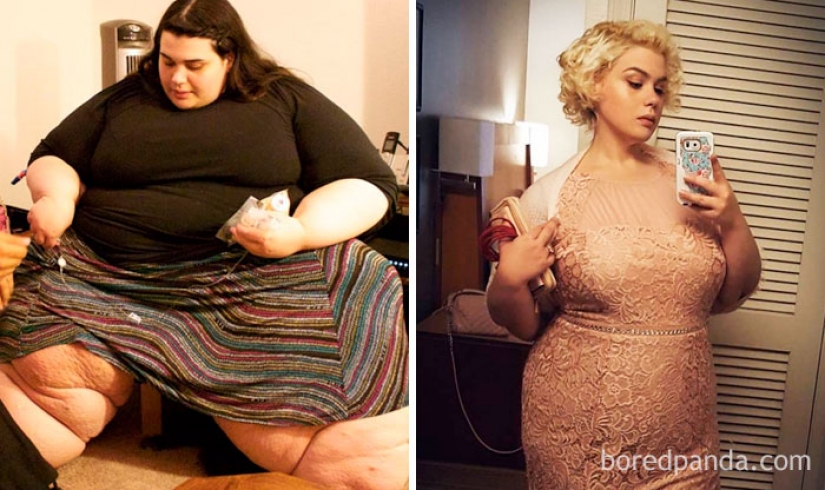 Do not stand up and eat: people who drastically dropped weight before and after metamorphosis