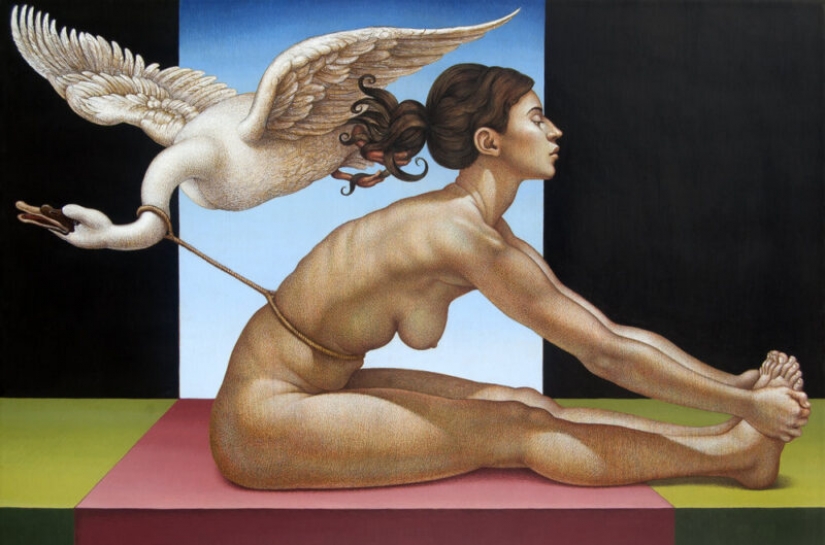 Double meaning paintings of Michael Bergt from Oriental classics to Western surrealism