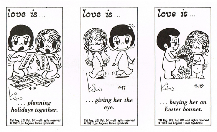 "El amor es...": la historia de la creación de lindo comics sobre el amor