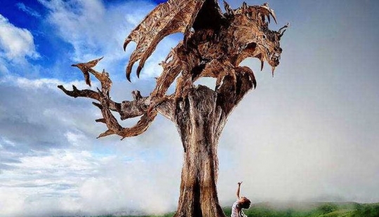 El artista transforma la madera de deriva en bellas esculturas de animales en movimiento