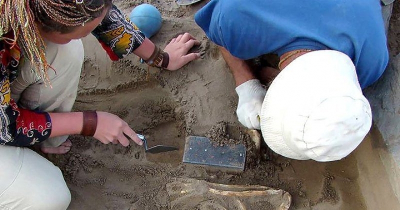 El enterramiento de la edad de 2100 años, los arqueólogos han encontrado "Natasha desde el iPhone"