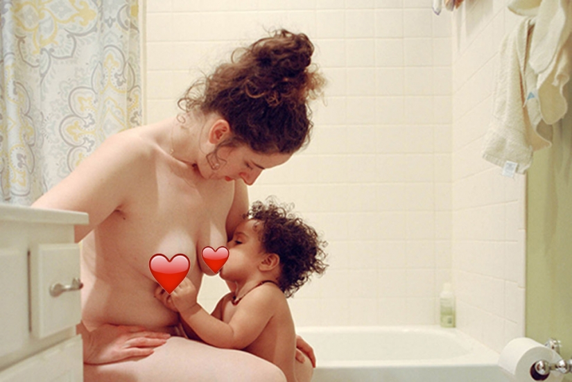 El fotógrafo muy hablaron abiertamente sobre la maternidad y la lactancia materna