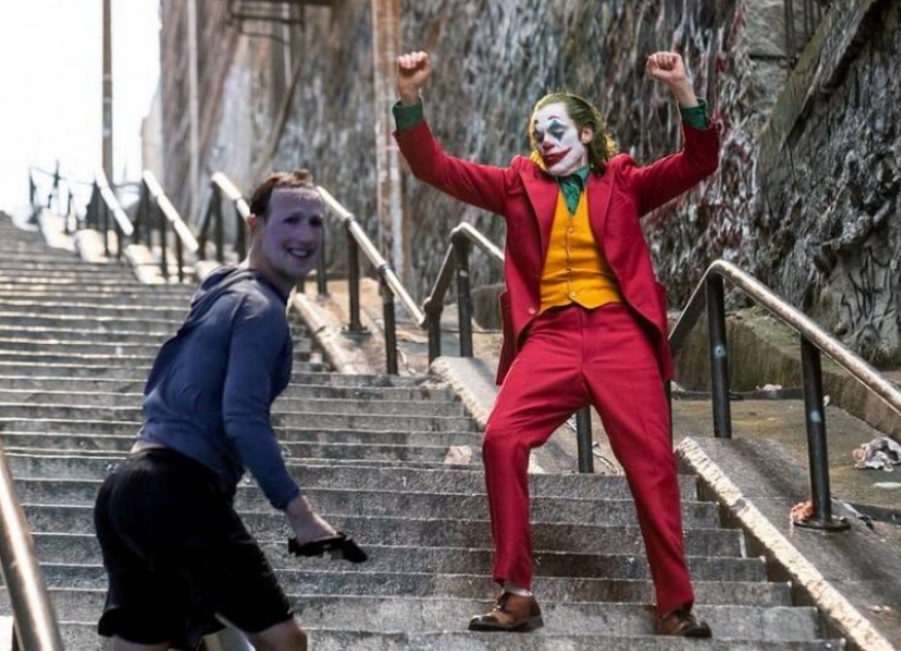 El Joker o el ama de casa? Red de simulacros de cara blanca, Mark Zuckerberg