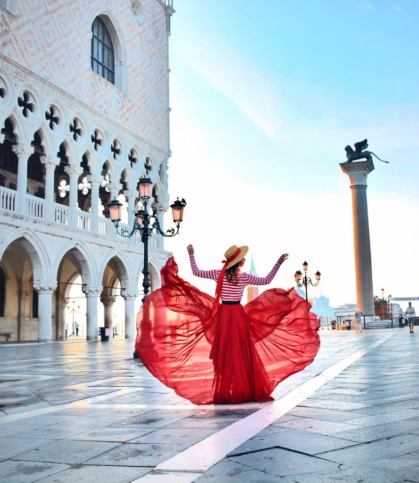 El mundo está bajo la falda: el viajero ruso ha conquistado a instagram fotos de vestidos de airy