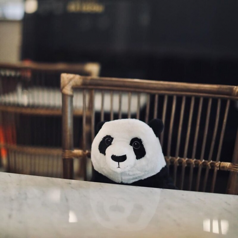 El restaurante Bangkok pandas ayudar a las personas a mantener una distancia