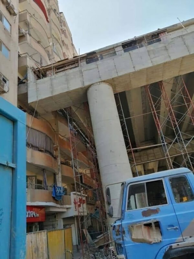 En Egipto, construir de alta velocidad de los recorridos de 50 cm de las casas