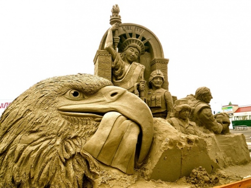 Esculturas de arena que va a sorprender incluso a los más sofisticados de la imaginación
