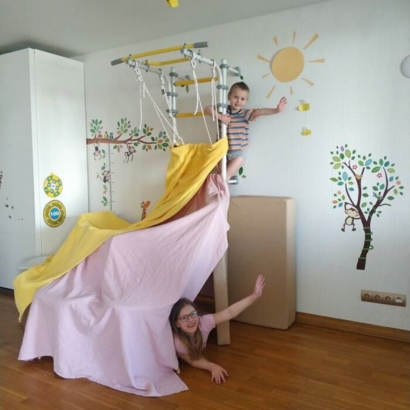 Estoy en la casa: 6 Fort de construcción para niños de IKEA Rusia