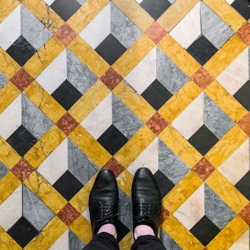 Exquisito Veneciano mosaicos de suelo