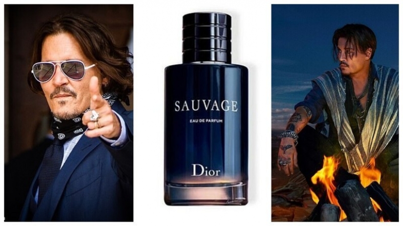 cologne advertised by johnny depp