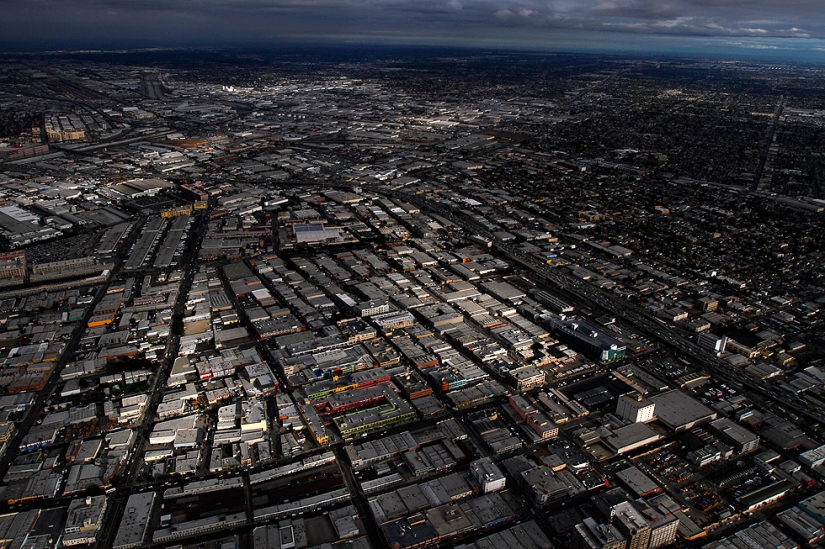 Feliz cumpleaños, de Los Ángeles: la Ciudad de los Ángeles a partir de la altura de vuelo de los pájaros