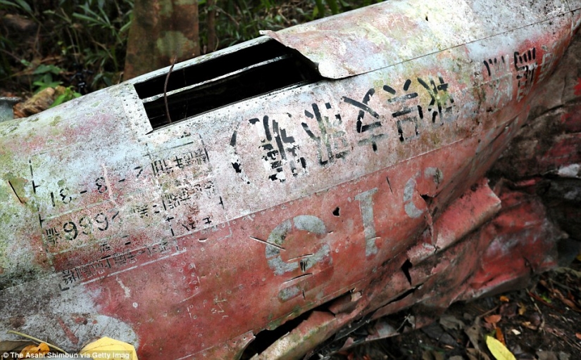 Fighting machines of world war II, lost on a remote island in the Pacific ocean