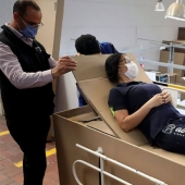 Flick of the wrist, the bed turns into a coffin for the patients who died of coronavirus