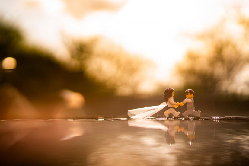 Fotógrafo de bodas en cuarentena hizo una sesión de fotos de figuras de LEGO