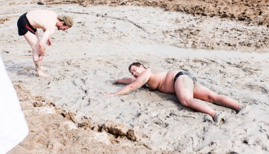 Foto: morir del mar Muerto