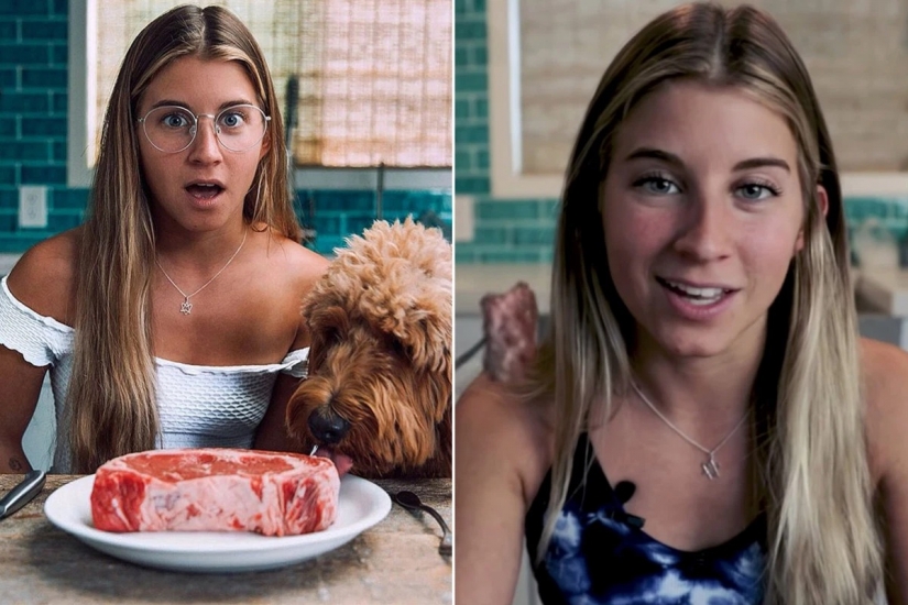 Freaked out: blogger is a vegetarian village on a meat diet and angered its subscribers