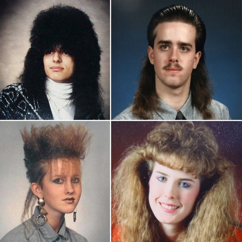 Fuego peinados de la década de los 80, que no te dejará indiferente