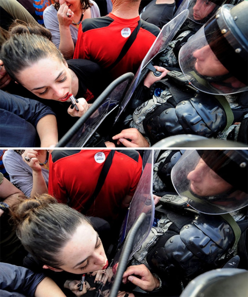 Fuerte, sexo débil: la mayoría de fotos impactantes de la mujer, los movimientos de protesta