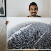 Google Maps con sus propias manos: un estudiante de Egipto, pintado de cada edificio en nueva York