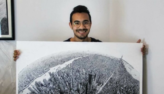 Google Maps with your own hands: a student from Egypt, painted every building in new York