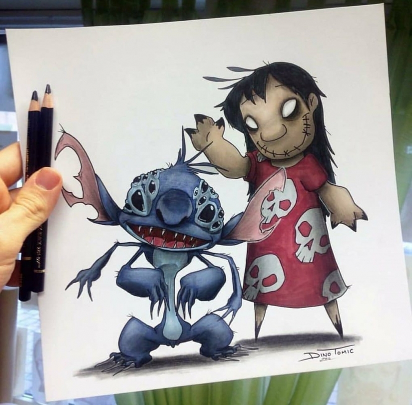 Goosebumps: artist turns cartoon characters into monsters