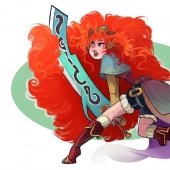 Gunner Snow white, Berserker Pocahontas and other disney's beauty in the way game characters