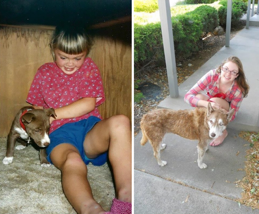 Heart breaks: the first and last photos of owners with their Pets