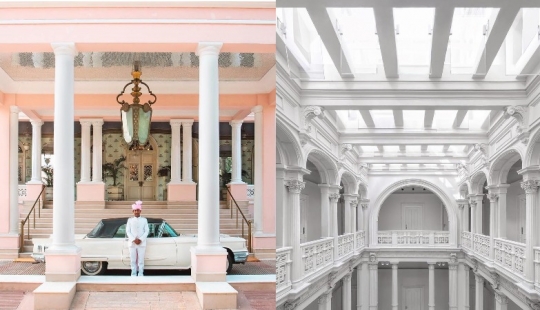 How to satisfy the inner perfectionist: instagram with symmetrical images in the spirit of the films of Wes Anderson