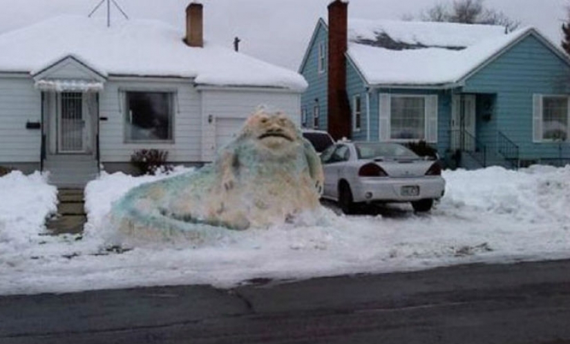 How to sculpt the coolest snowman to get the whole street jealous