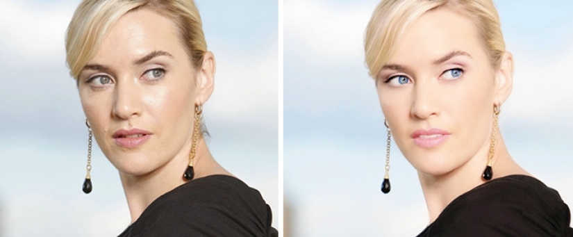 How unrealistic beauty standards are created: celebrities before and after photoshop