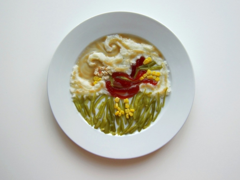 How would it look on your dinner if it was prepared by famous artists