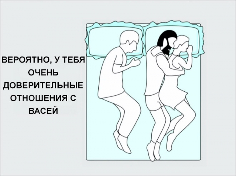 How you sleep, absolutely captures the essence of your relationship