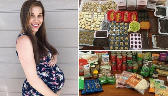 "I made a deal — give birth safely!": Thrifty mom before birth prepared for the future hundreds of meals