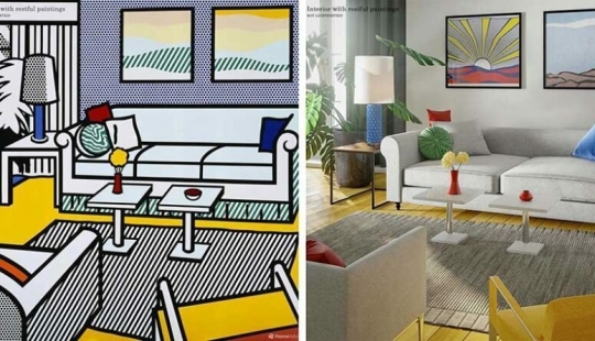 In the bedroom van Gogh: how would look the interiors with paintings by famous artists